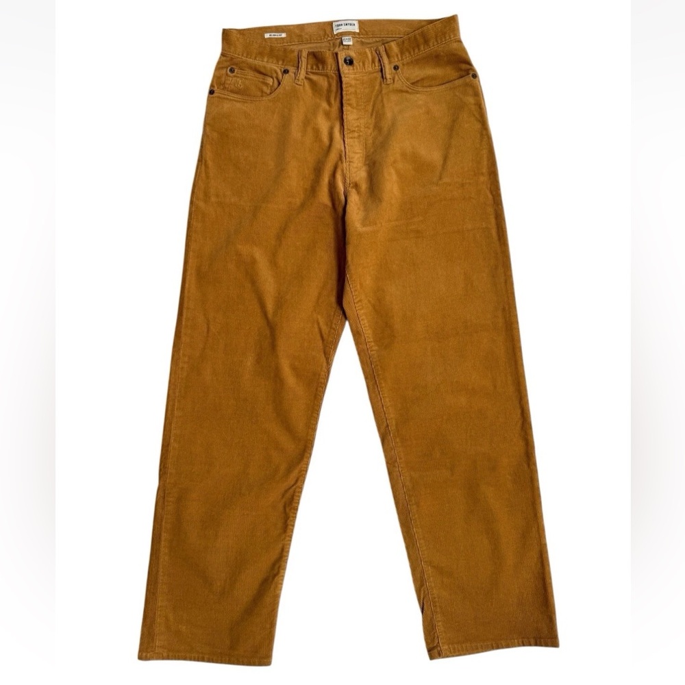Todd Snyder Men's Corduroy Pants in Mustard Brown Sz 31x32 Relaxed Fit